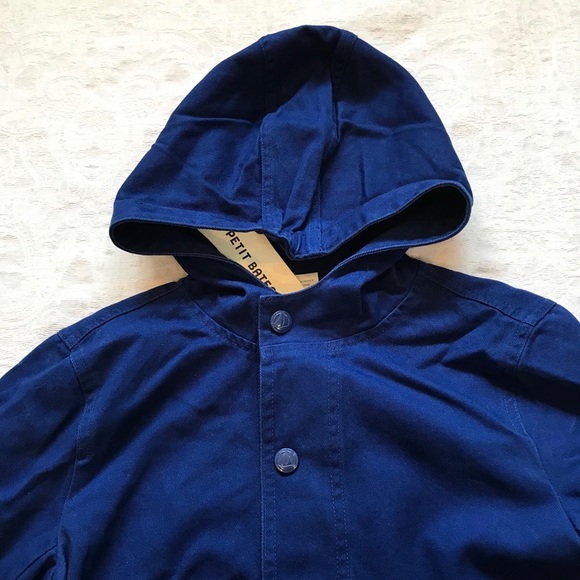 NEW**PETIT BATEAU**100% Cotton Royal Blue Jacket**Age 6 - Picture 3 of 8